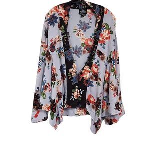 Angie Kimono S Floral Oversized Boho
